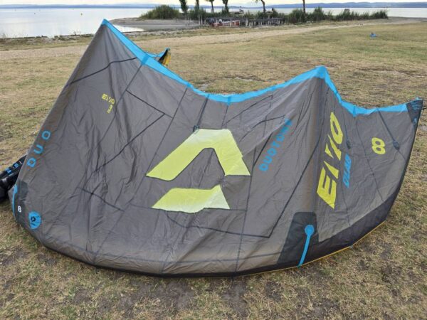 Gebraucht Duotone Evo D/LAB 2026 Kite 8 m² Dark Grey/Lime